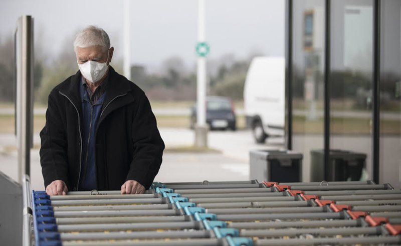 Supermarkt Maske